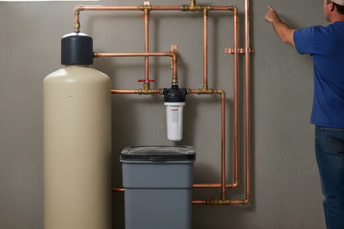 Whole-house water treatment system installed in Sangerville